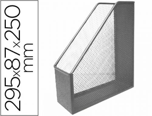 Porta revistas q-connect metalico cinzento , Q-connect , 29627 , 5705831008458